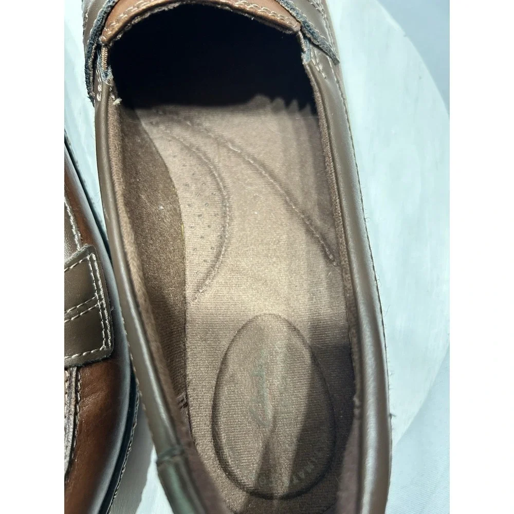 Clarks Ashland Bubble Loafer Womens Size 8 Brown Multi EUC